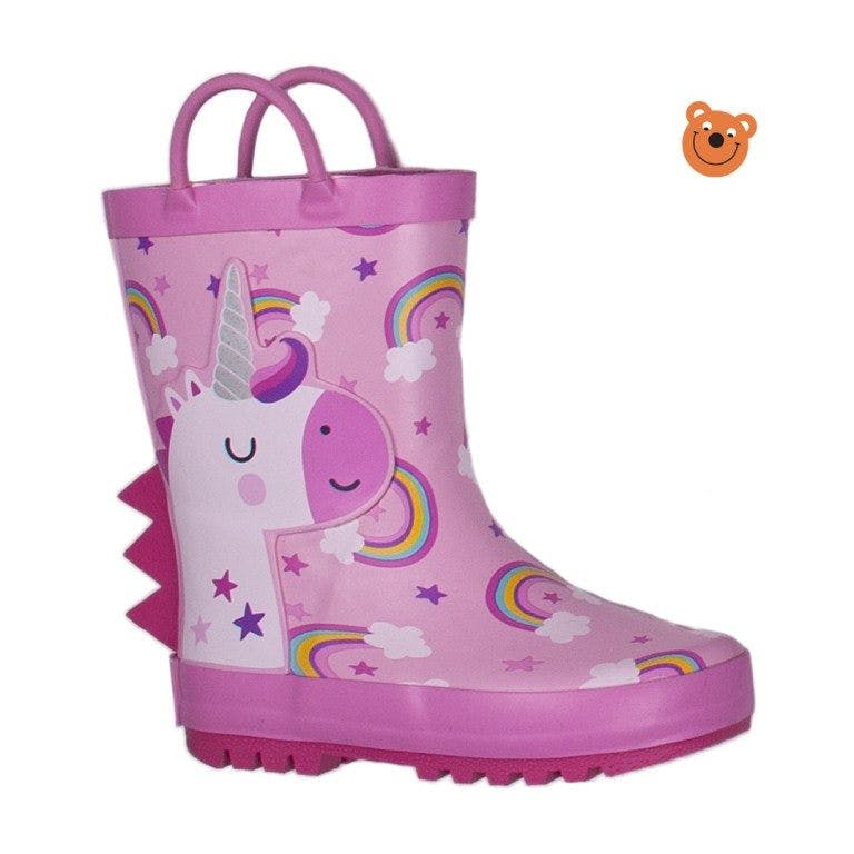 Rainboot unicorno con arcobaleni